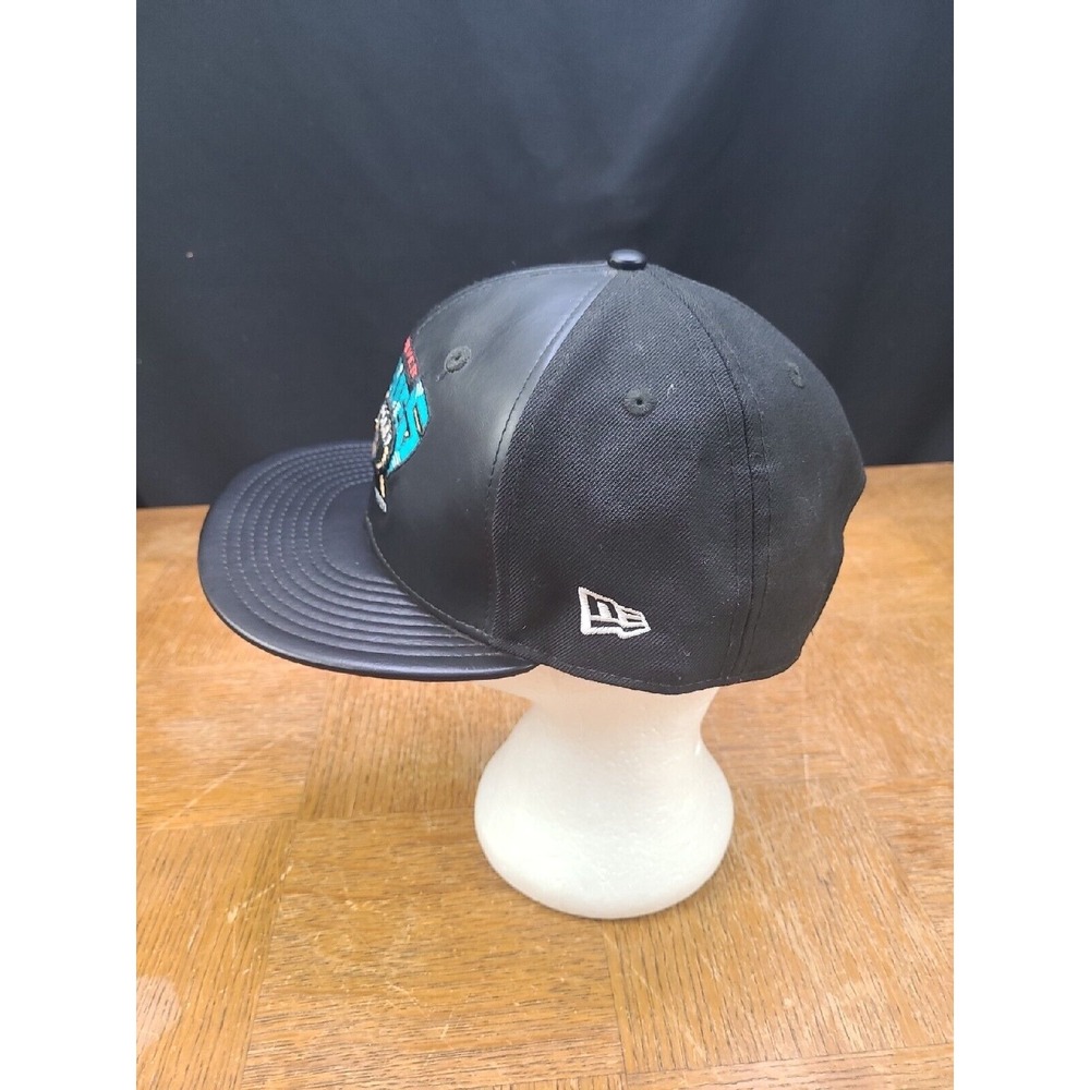 New Era‎ Retro Vancouver Grizzlies Leather Front Strapback Hat Sz M/L - Used - Picture 6 of 10